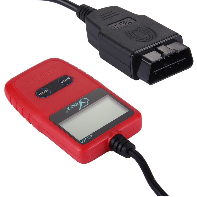 Viecar CV309 OBDII EOBD Car Diagnostic Tool Code Scanner Fault Reader(Red) - In Car by Viecar | Online Shopping UK | buy2fix