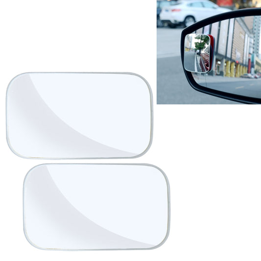 3R-054 2 PCS Car Truck Square Blind Spot Rear View Wide Angle Mirror Blind Spot Mirror 360 Degree Adjustable Wide-angle Mirror, Size: 7*4cm - Convex Mirror & Accessories by 3R | Online Shopping UK | buy2fix