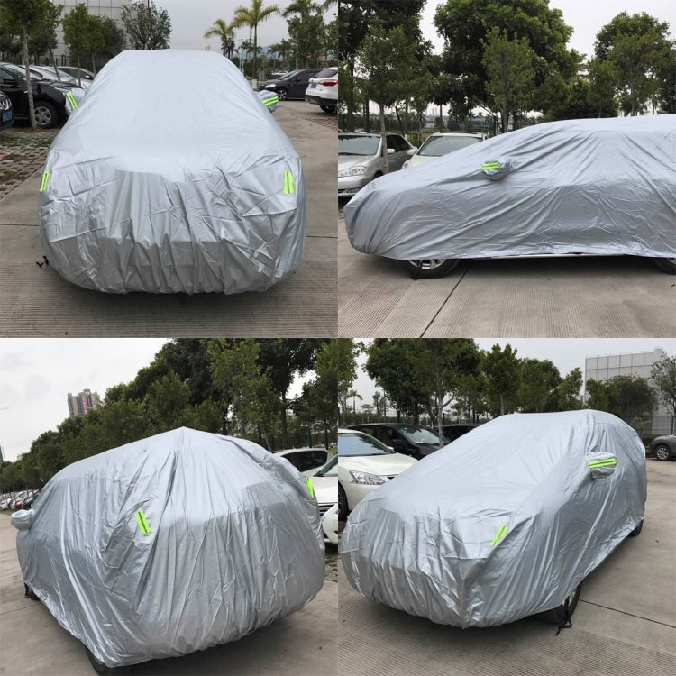 PVC Anti-Dust Sunproof SUV Car Cover with Warning Strips, Fits Cars up to 5.1m(199 inch) in Length - PE Material by buy2fix | Online Shopping UK | buy2fix