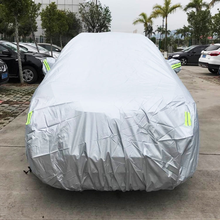 PVC Anti-Dust Sunproof SUV Car Cover with Warning Strips, Fits Cars up to 4.8m(187 inch) in Length - PE Material by buy2fix | Online Shopping UK | buy2fix