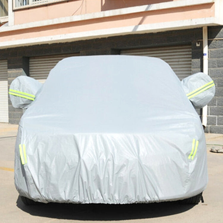 PVC Anti-Dust Sunproof Sedan Car Cover with Warning Strips, Fits Cars up to 5.1m(199 inch) in Length - PE Material by buy2fix | Online Shopping UK | buy2fix