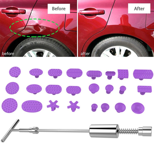 Auto Repair Body Tool Kit PDR Dent Paintless Repair Tools Dent Puller Slide Hammer Reverse Hammer Aluminum Suction Cups for Dent - In Car by buy2fix | Online Shopping UK | buy2fix
