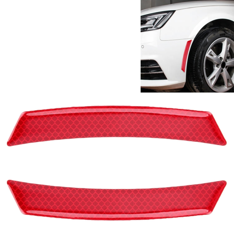 2 PCS Car-Styling Wheel Eyebrow Decorative Sticker Decorative Strip (Red) - Decorative Sticker by buy2fix | Online Shopping UK | buy2fix