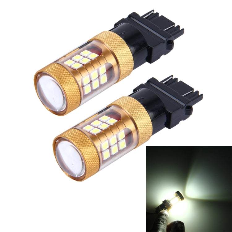 2 PCS 3157 15W 1300LM 6500K 28 SMD-3030 LED Car Brake Lights Turn Light, DC 12V(White Light) - Brake Lights by buy2fix | Online Shopping UK | buy2fix