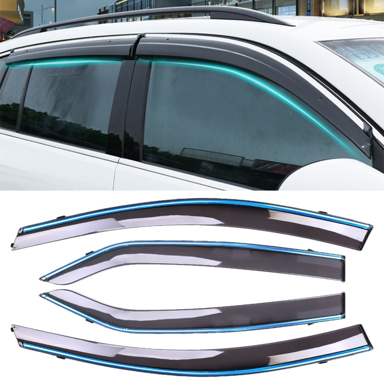 4 PCS Window Sunny Rain Visors Awnings Sunny Rain Guard for Toyota Corolla 2014-2018 Version - Window Foils & Solar Protection by buy2fix | Online Shopping UK | buy2fix