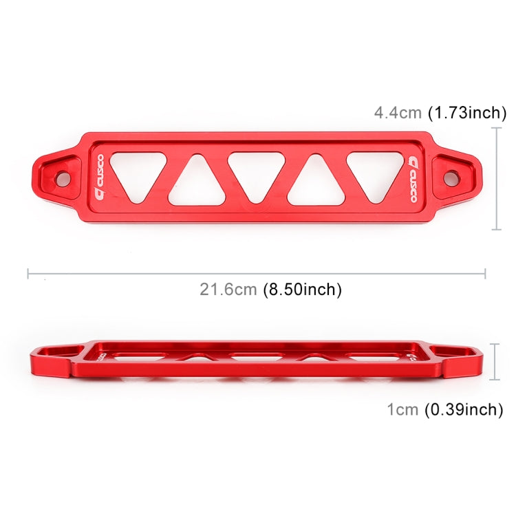 Universal Car Long Stainless Steel Battery Tie Down Clamp Bracket, Size: 21.6 x 4.4 x 1cm (Red) - In Car by buy2fix | Online Shopping UK | buy2fix