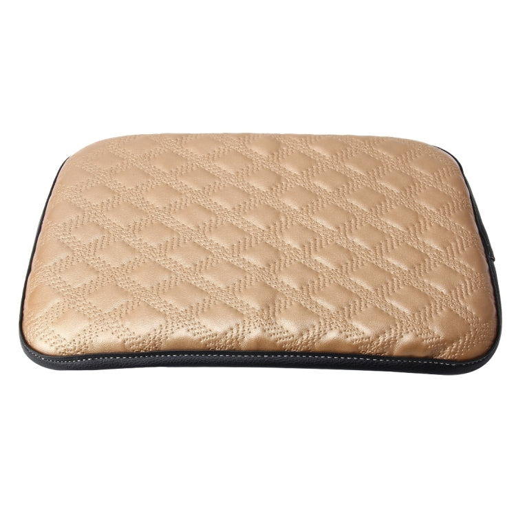 Universal Comfortable Automotive Armrest Mats Car Armrests Cover Vehicle Center Console Arm Rest Seat Box Soft Mats Cushion, Size: 29.5*21cm(Gold) - Seat Accessories by buy2fix | Online Shopping UK | buy2fix