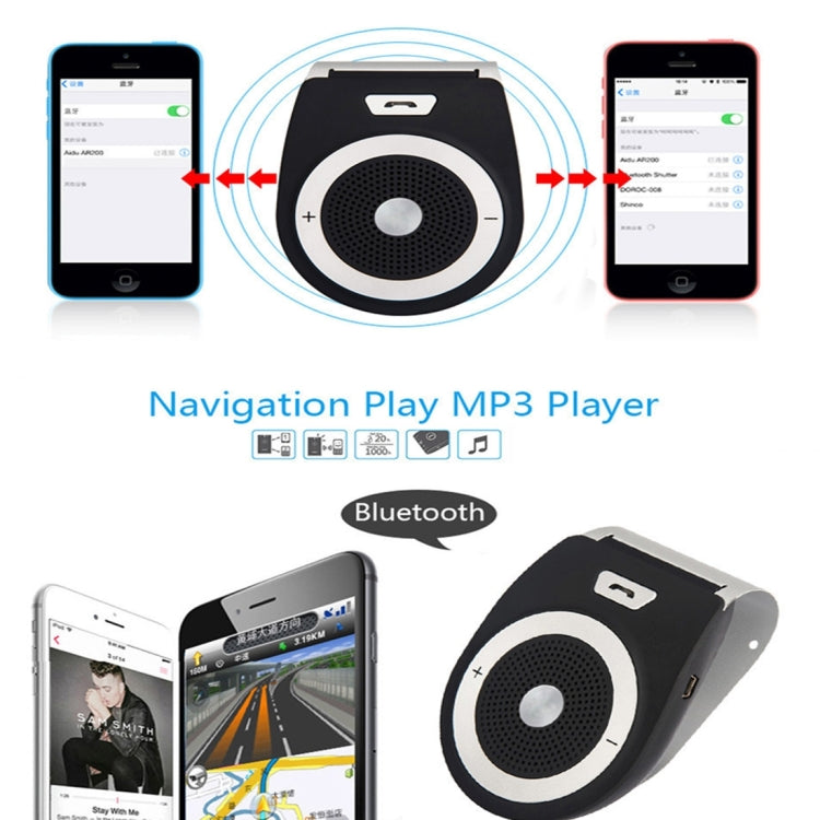 T821 Tour Bluetooth In-Car Speakerphone - Car MP3 & MP4 & MP5 by buy2fix | Online Shopping UK | buy2fix