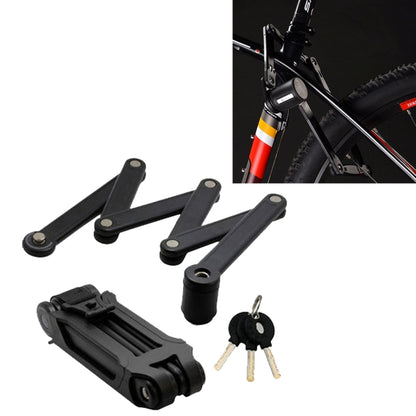 Foldable Alloy Steel Anti-theft Lock with Keys for Motorcycle Bike House Door - Theft Protection by buy2fix | Online Shopping UK | buy2fix