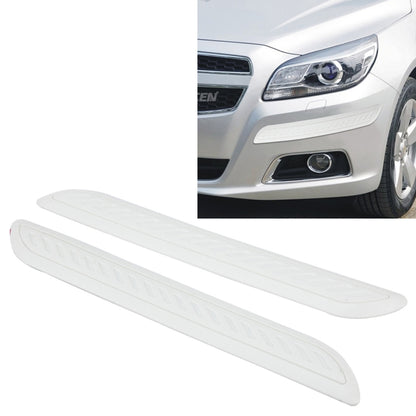 2 PCS Universal Car Auto Rubber Body Bumper Guard Protector Strip Sticker(White) - Anti Collision Sticker by buy2fix | Online Shopping UK | buy2fix