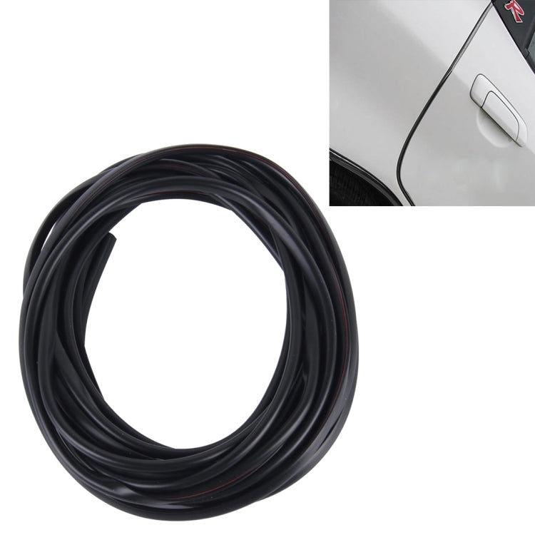 5m Car Decorative Strip PVC Chrome Decoration Strip Door Seal Window Seal(Black) - Decorative Strip by buy2fix | Online Shopping UK | buy2fix