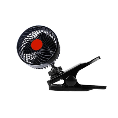 HUXIN HX-T602E 6.5W 4.5inch 360 Degree Adjustable Rotation Clip One Head Low Noise Mini Electric Car Fan with Roller Switch, DC24V - Heating & Fans by buy2fix | Online Shopping UK | buy2fix