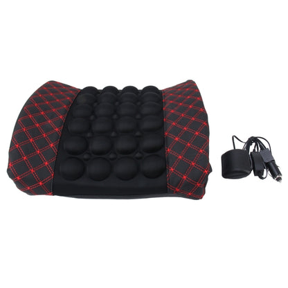 Four Season Chemical Fiber Wrapping Lumbar Seat Relaxation Waist Support Cushion for Car Office Family (Red) - Seat Accessories by buy2fix | Online Shopping UK | buy2fix