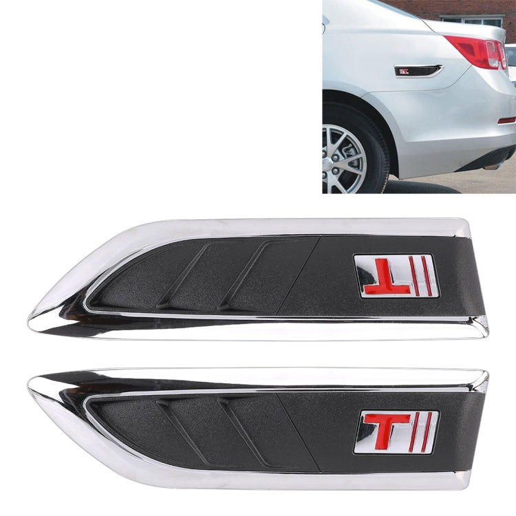 2 PCS Car Side Air Intake Flow Vent Fender Decorative Stickers Cover - Decorative Sticker by buy2fix | Online Shopping UK | buy2fix