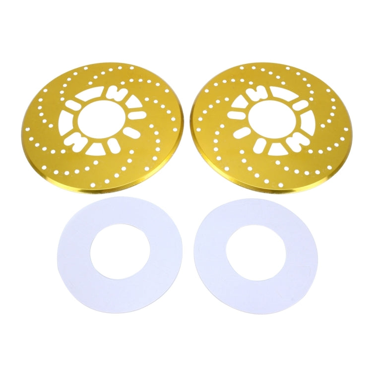 2 PCS Universal Aluminium Auto Car Wheel Disc Brake Racing Decorative Cover(Gold) - In Car by buy2fix | Online Shopping UK | buy2fix