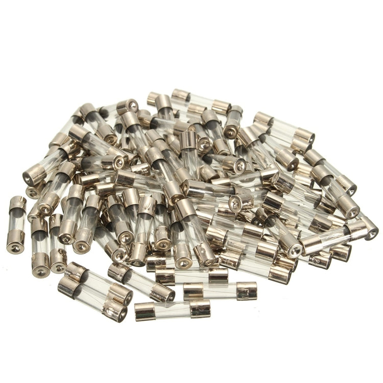 100 PCS 5 x 20mm Fuse Assorted Kits Glass Fuses Tube 0.2A 0.5A 1A 2A 3A 5A 8A 10A 15A 20A - In Car by buy2fix | Online Shopping UK | buy2fix