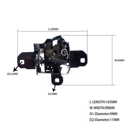 Car Engine Bonnet Hood Lock Latch Catch Block 1C0823509AE for Volkswagen - In Car by buy2fix | Online Shopping UK | buy2fix