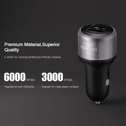 Original Huawei CP31 18W Max Dual USB Port Fast Charging Car Charger (Grey) - Car Charger by Huawei | Online Shopping UK | buy2fix