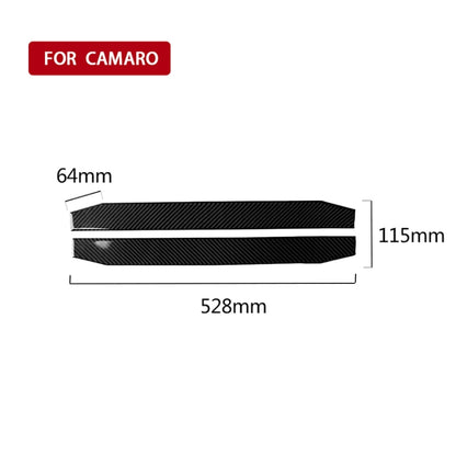 2 PCS Car Carbon Fiber Welcome Pedal Decorative Sticker for Chevrolet Camaro 2017-2019 - Car Interior Mouldings by buy2fix | Online Shopping UK | buy2fix