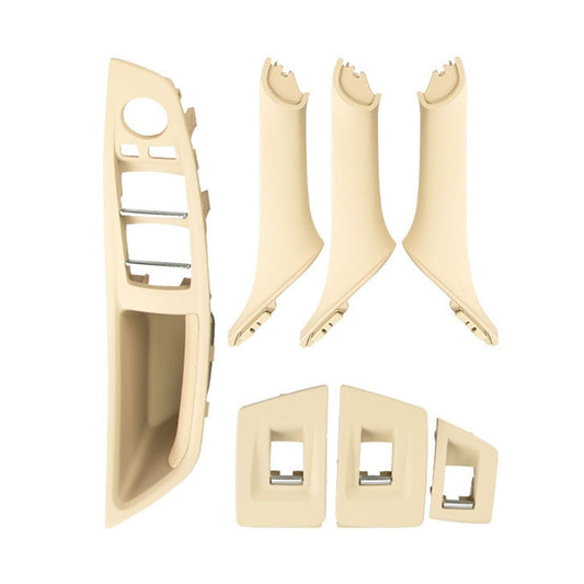 Car Standard Version Inside Doors Handle Pull Trim Cover 5141 7225 873 for BMW F10 F18, Left Driving (Beige) - In Car by buy2fix | Online Shopping UK | buy2fix