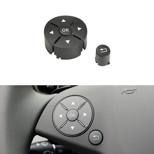 Car Left Side Steering Wheel Switch Buttons Panel for Mercedes-Benz W204 2007-2014, Left Driving(Black) - In Car by buy2fix | Online Shopping UK | buy2fix