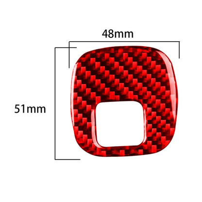 Carbon Fiber Car Key Panel Button Sticker for Chevrolet Corvette C5 1998-2004, Left Drive(Red) - In Car by buy2fix | Online Shopping UK | buy2fix