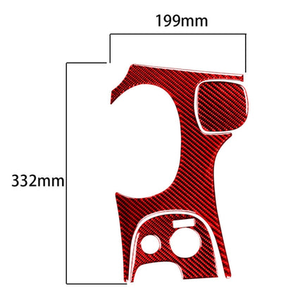 3 in 1 Carbon Fiber Car Gear Panel Sticker Kits B for Chevrolet Corvette C5 1998-2004, Left Drive (Red) - In Car by buy2fix | Online Shopping UK | buy2fix