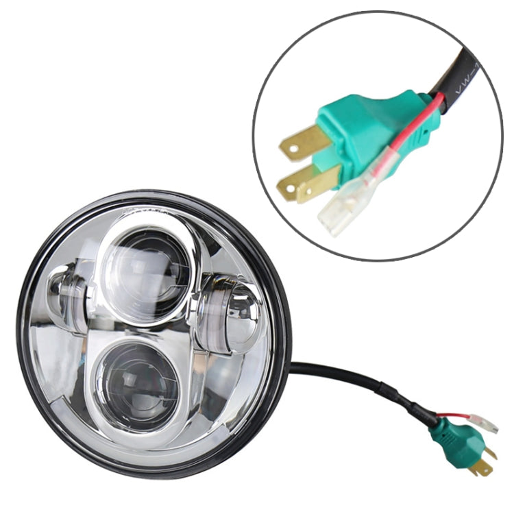 5.75 inch DC12V 6000K-6500K 40W Car LED Headlight for Harley(Black) - In Car by buy2fix | Online Shopping UK | buy2fix