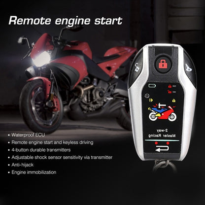 Universal Motorcycle Alarm Bidirectional Anti-theft Device with Induction Remote Control -  by buy2fix | Online Shopping UK | buy2fix