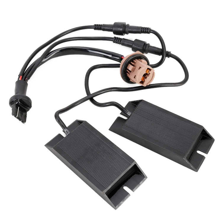 2 PCS 7443 DC12V 50W 6 Ohms Turn Signal / Reversing Light / Brake Light Split Dual Resistance Decoder - In Car by buy2fix | Online Shopping UK | buy2fix