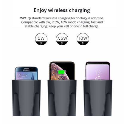 X9A Car QI Standard Charging Cup Wireless Fast Charger - In Car by buy2fix | Online Shopping UK | buy2fix