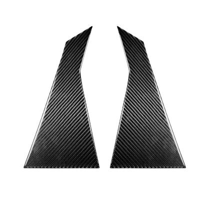 2 PCS Car Carbon Fiber Rear A Pillar Decorative Sticker for Infiniti FX 2009-2013/QX70 2014-, Left and Right Drive Universal -  by buy2fix | Online Shopping UK | buy2fix