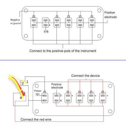 12V Universal Car One-key Start Button Modified Racing LED Light Rocker Switch Panel (Blue) - In Car by buy2fix | Online Shopping UK | buy2fix