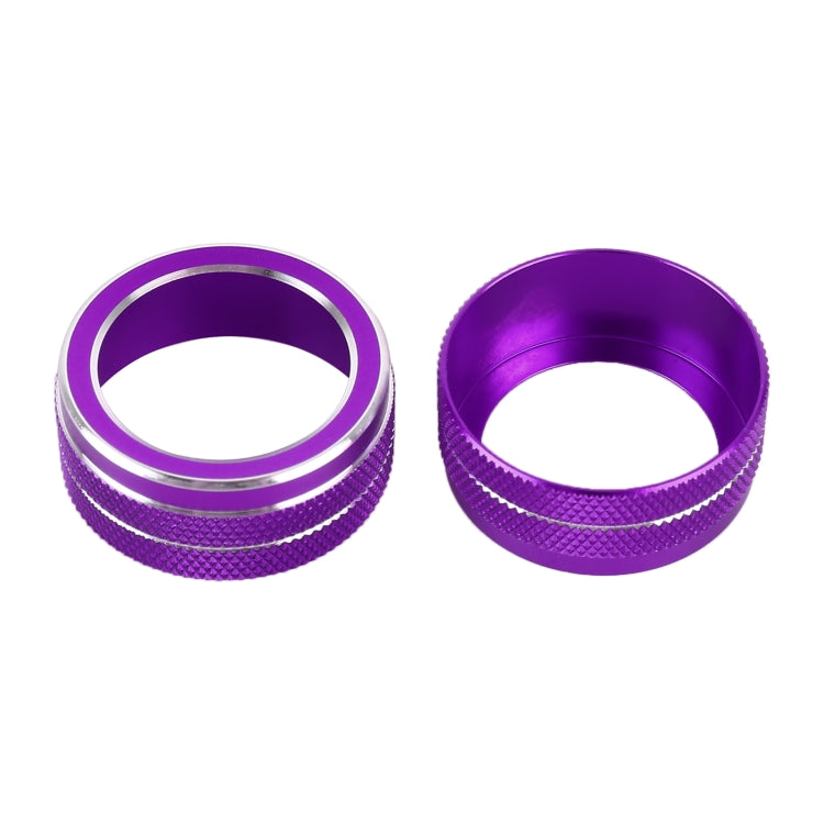 2 PCS Car Metal Air Conditioner Knob Case for Toyota Corolla / Levin / Allion / Yaris 2019-2021 (Purple) - In Car by buy2fix | Online Shopping UK | buy2fix