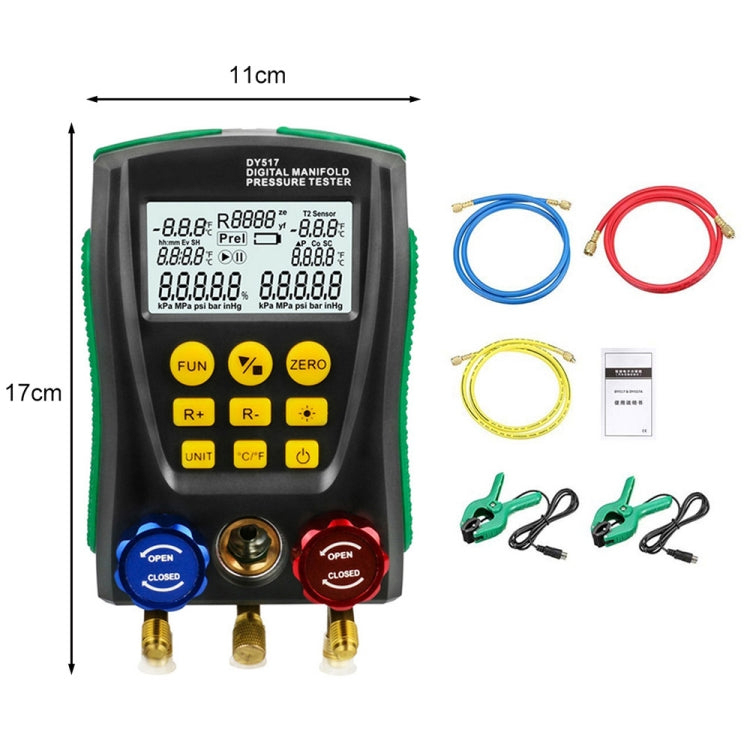 DUOYI DY517A Car Air Conditioning Diagnostic Instrument Temperature Monitor Fluoride Meter - In Car by buy2fix | Online Shopping UK | buy2fix