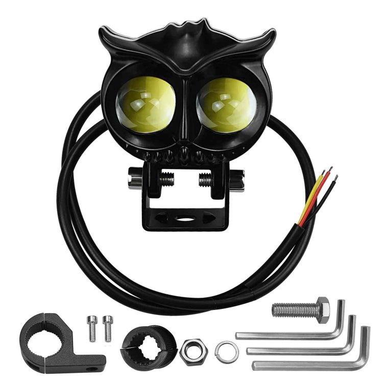 ZH-1584A1 External Waterproof Double Lamp Bead LED Headlight Owl Dragon Button Type - In Car by buy2fix | Online Shopping UK | buy2fix