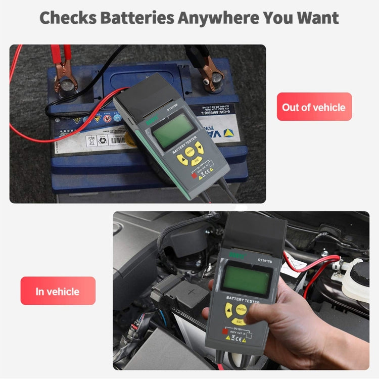 DUOYI DY3015B Car Multi-language 12V Battery Tester - Electronic Test by DUOYI | Online Shopping UK | buy2fix