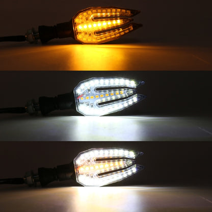 Motorcycle Turn Signal Light DC12V 1W 33LEDs SMD-3528 Lamp Beads (White Light) - In Car by buy2fix | Online Shopping UK | buy2fix