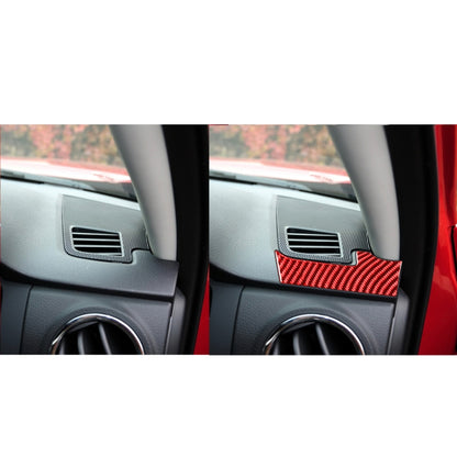 2 PCS / Set Carbon Fiber Car Dashboard Air Outlet Decorative Sticker for Toyota Tundra 2014-2018,Right Drive (Red) - In Car by buy2fix | Online Shopping UK | buy2fix