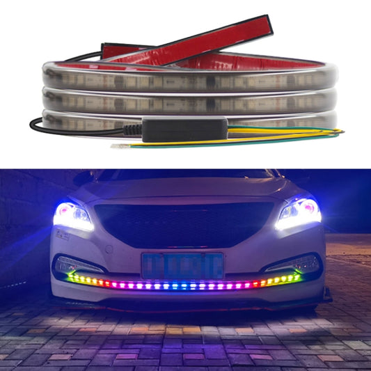 Z15-150CM 150cm DC12V-24V Car Front Grille LED RGB Daytime Running Lights Strip Colorful Lamp - In Car by buy2fix | Online Shopping UK | buy2fix