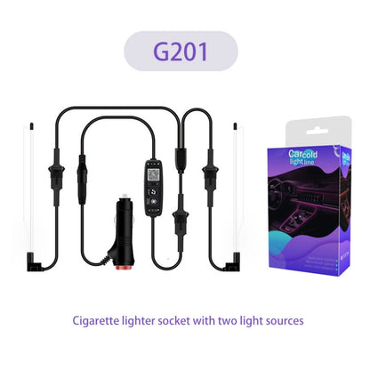 G201 5m Cigarette Lighter Car Colorful RGB Foot LED Atmosphere Light - In Car by buy2fix | Online Shopping UK | buy2fix