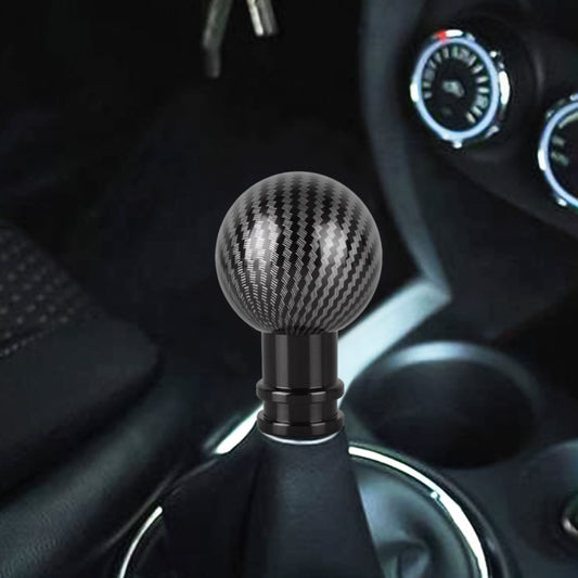 Universal Car Carbon Fiber Texture Metal Gear Shift Knob (Black) - In Car by buy2fix | Online Shopping UK | buy2fix