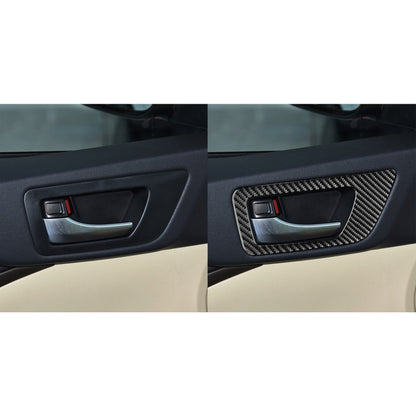 Car Carbon Fiber Inside Door Handle Panel Decorative Sticker for Toyota Highlander 2014-2019, Left Drive - In Car by buy2fix | Online Shopping UK | buy2fix