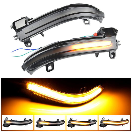 1 Pair For BMW 3 Series F20 Car Dynamic LED Turn Signal Light Rearview Mirror Flasher Water Blinker (Transparent Black) - In Car by buy2fix | Online Shopping UK | buy2fix