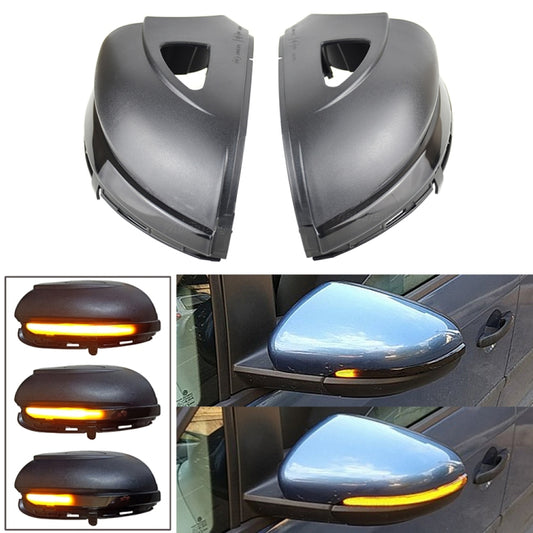 1 Pair For Volkswagen Golf 6 MK6 Car Dynamic LED Turn Signal Light Rearview Mirror Flasher Water Blinker, with Hole - In Car by buy2fix | Online Shopping UK | buy2fix