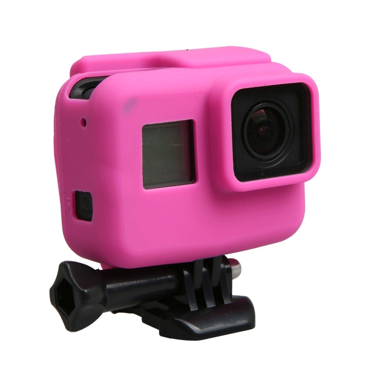 Original for GoPro HERO5 Silicone Border Frame Mount Housing Protective Case Cover Shell(Pink) - DJI & GoPro Accessories by buy2fix | Online Shopping UK | buy2fix