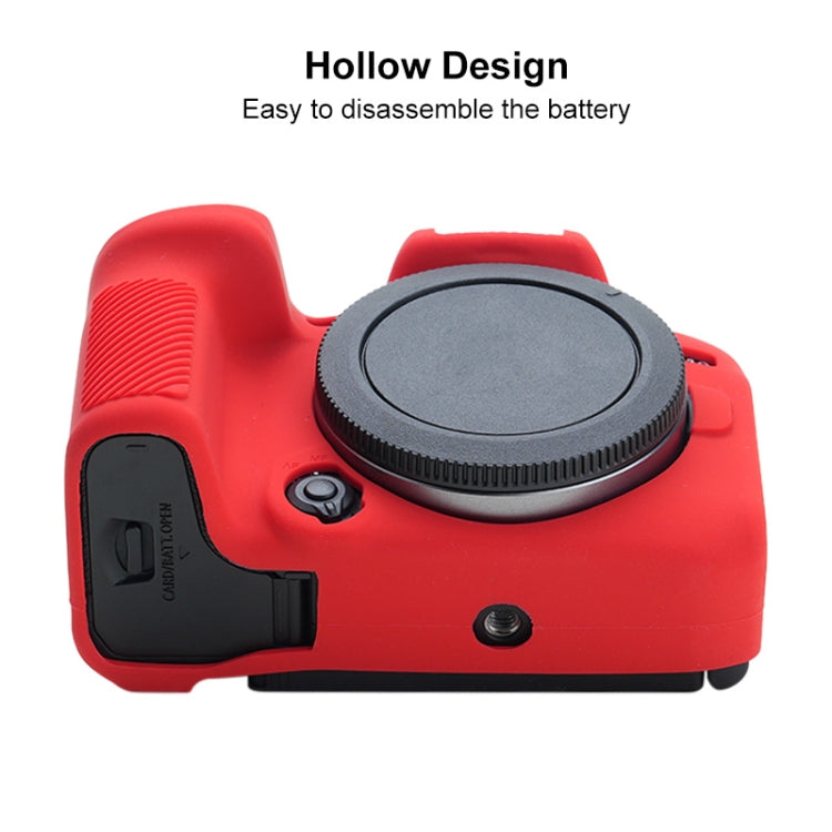 For Canon EOS R10 Soft Silicone Protective Case (Red) - Camera Accessories by buy2fix | Online Shopping UK | buy2fix