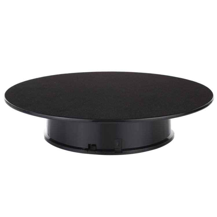 25cm 360 Degree Electric Rotating Turntable Display Stand Video Shooting Props Turntable for Photography, Load 3kg, Powered by Battery(Black) - Camera Accessories by buy2fix | Online Shopping UK | buy2fix