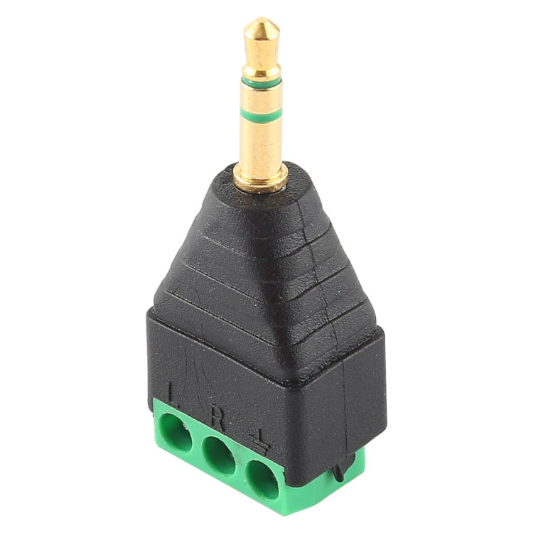 3.5mm Male Plug 3 Pole 3 Pin Terminal Block Stereo Audio Connector - Audio Adapter by buy2fix | Online Shopping UK | buy2fix