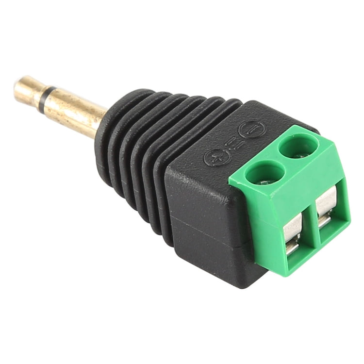 3.5mm Male Plug 2 Pole 2 Pin Terminal Block Stereo Audio Connector - Audio Adapter by buy2fix | Online Shopping UK | buy2fix